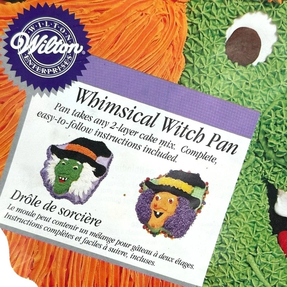 Vintage Wilton Whimsical Witch Novelty Cake Pan Mold Halloween Bewitched Party